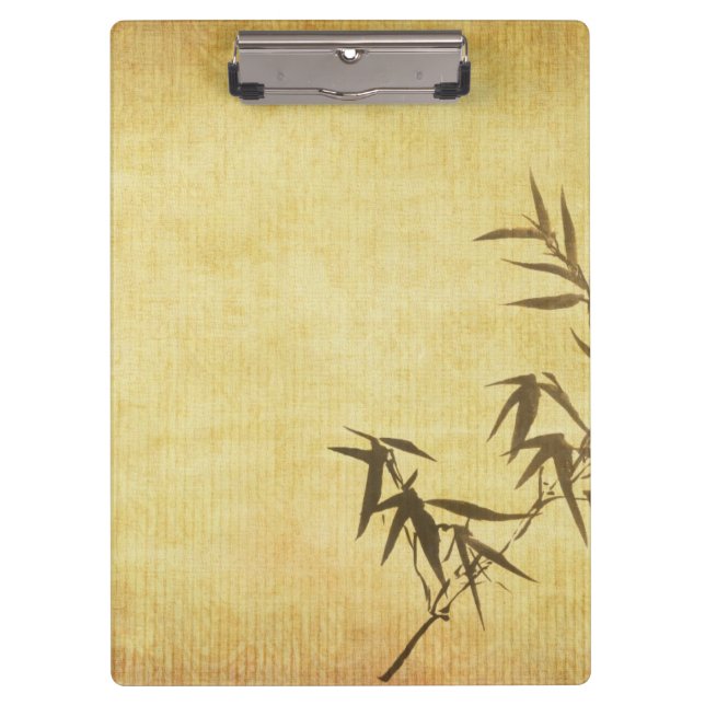 Carpeta De Pinza Fondo de papel de bambú manchado Grunge (Anverso)