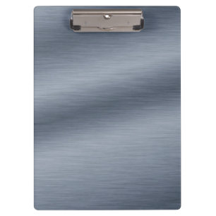 Carpeta De Pinza Fondo elegante de acero cepillado falso