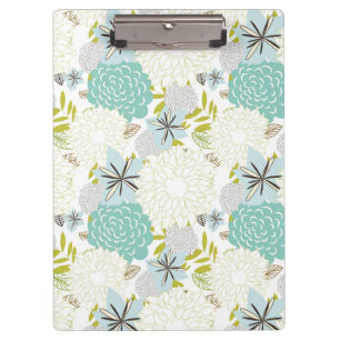 Carpeta De Pinza Fondo floral