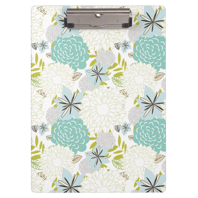 Carpeta De Pinza Fondo floral (Anverso)