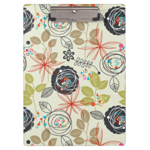 Carpeta De Pinza Fondo floral 2