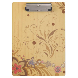 Carpeta De Pinza Fondo floral 212