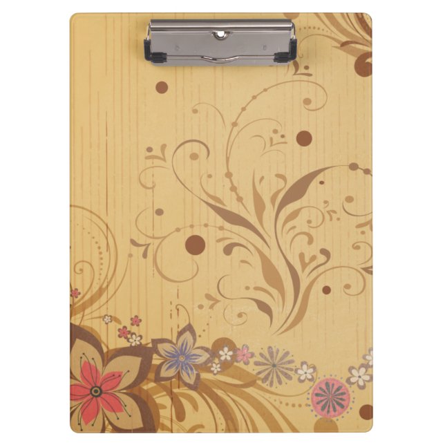 Carpeta De Pinza Fondo floral 212 (Anverso)
