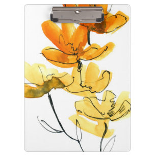 Carpeta De Pinza Fondo floral abstracto