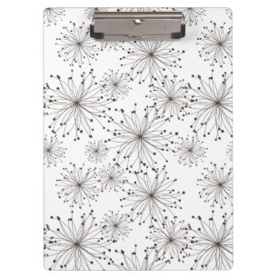 Carpeta De Pinza Fondo floral retro