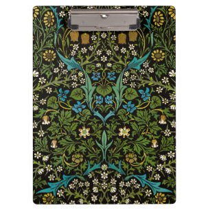 Carpeta De Pinza Fondo negro Patrón Blackthorn vintage de Morris