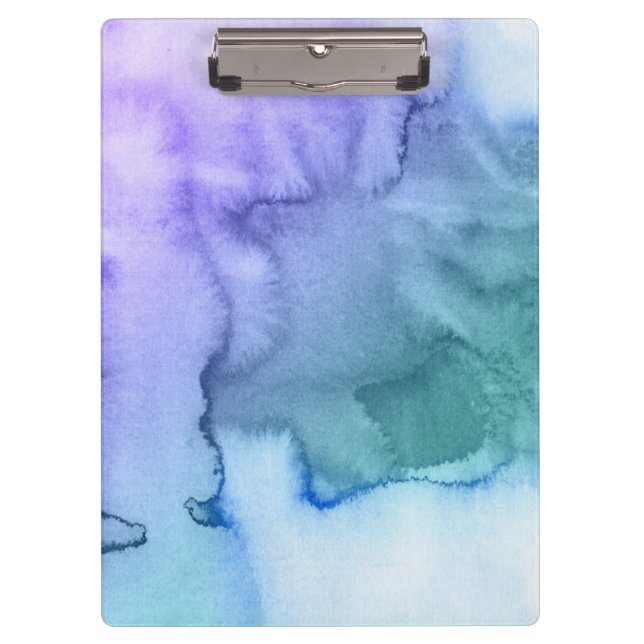 Carpeta De Pinza Fondo pintado a mano 6 de la acuarela abstracta (Anverso)