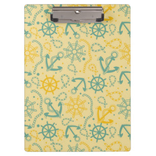 Carpeta De Pinza Fondo retro con el ancla, cuerdas