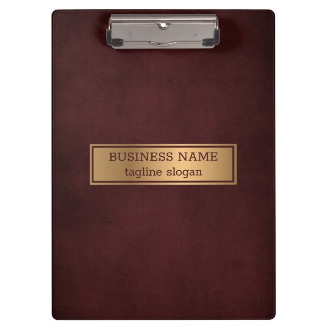 Carpeta De Pinza Fondo rojo simple (Anverso)