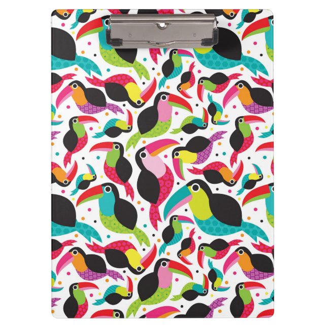 Carpeta De Pinza fondo toucan exótico del pájaro del Brasil (Anverso)
