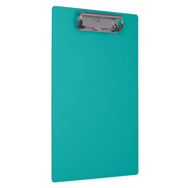 Carpeta De Pinza Fondo turquesa de pavo real listo para Personaliza (Derecha)