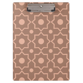 Carpeta De Pinza Forma geométrica moderna Mocha Mousse Dusty Rosa