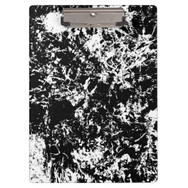 Carpeta De Pinza Formación de hielo abstracto en blanco y negro