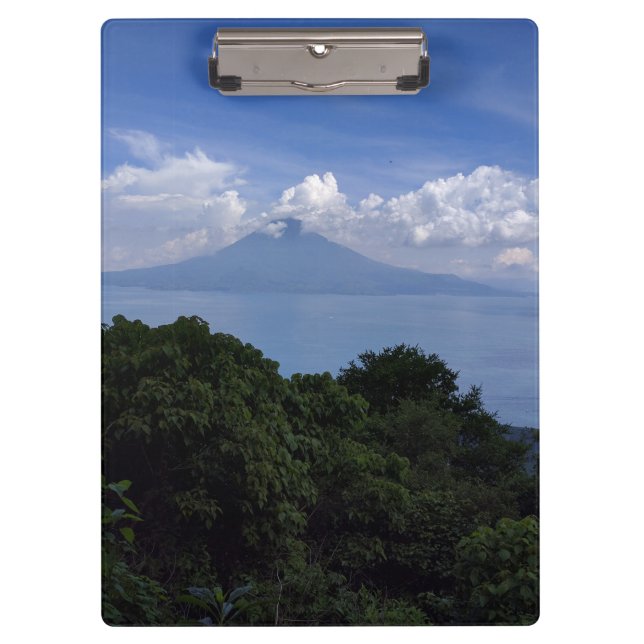 Carpeta De Pinza Foto de los volcanes del lago Atitlan (Anverso)