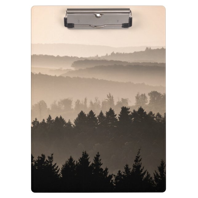 Carpeta De Pinza Foto panorámica de Hazy Woodland Hills (Anverso)