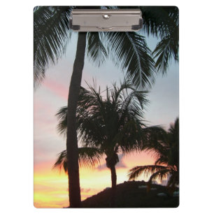 Carpeta De Pinza Fotografía de paisajes tropicales de palmas de sol