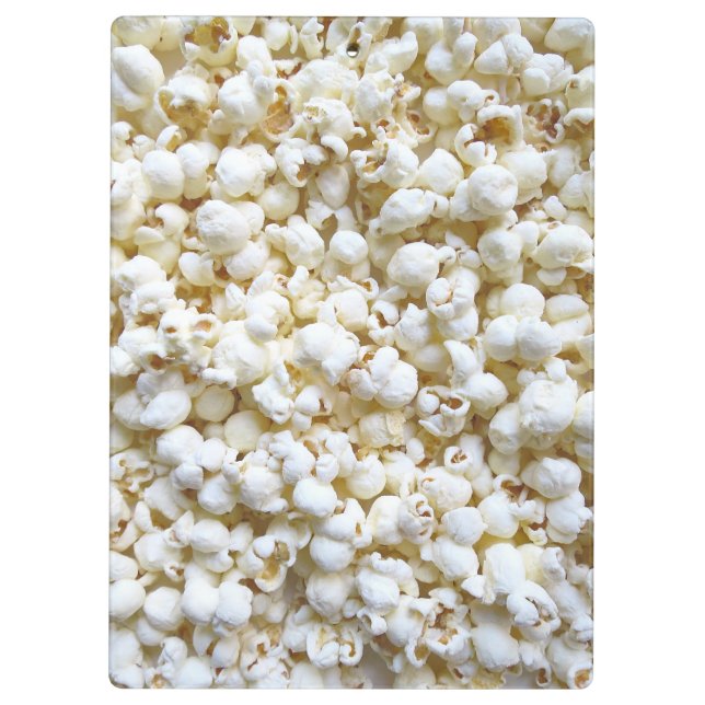 Carpeta De Pinza Fotografía personalizada de textura de palomitas (Reverso)