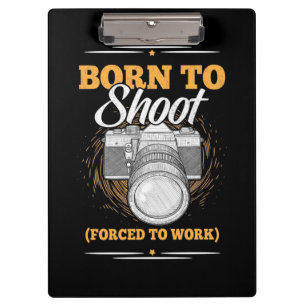 Carpeta De Pinza Fotógrafo nacido para tomar fotos