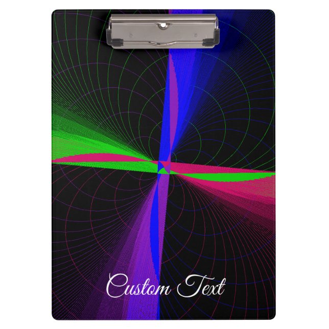 Carpeta De Pinza Four-Way Geometric Wave Clipboard (Anverso)