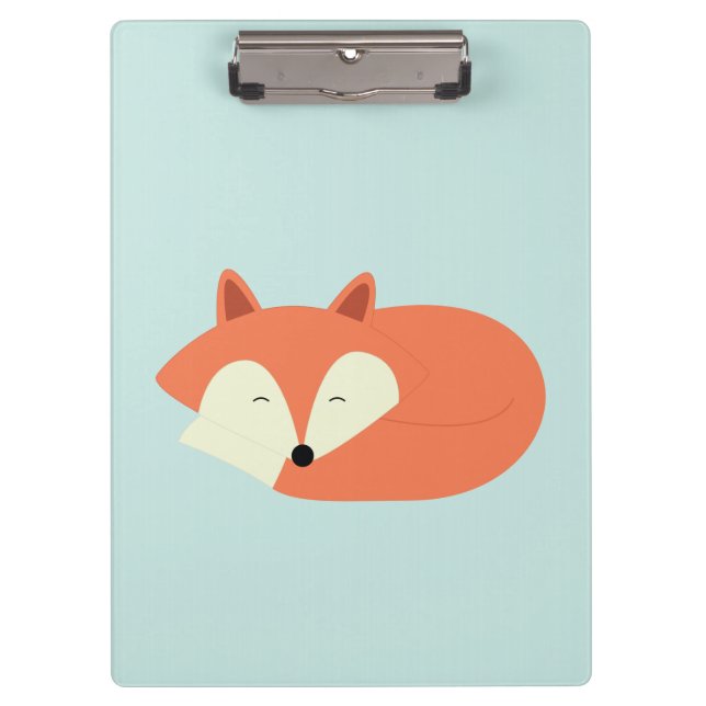 Carpeta De Pinza Fox rojo soñoliento (Anverso)