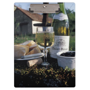 Carpeta De Pinza Francia, Borgoña, Chablis. Vino local y