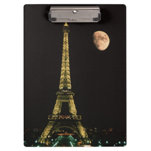 Carpeta De Pinza Francia, París. Torre Eiffel por la noche con