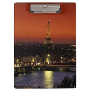 Carpeta De Pinza Francia, París Vista al atardecer de la Torre Eiff
