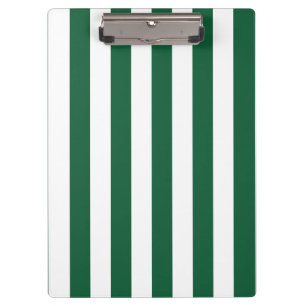 Carpeta De Pinza Frasco clásico de época franjas verde y blanca