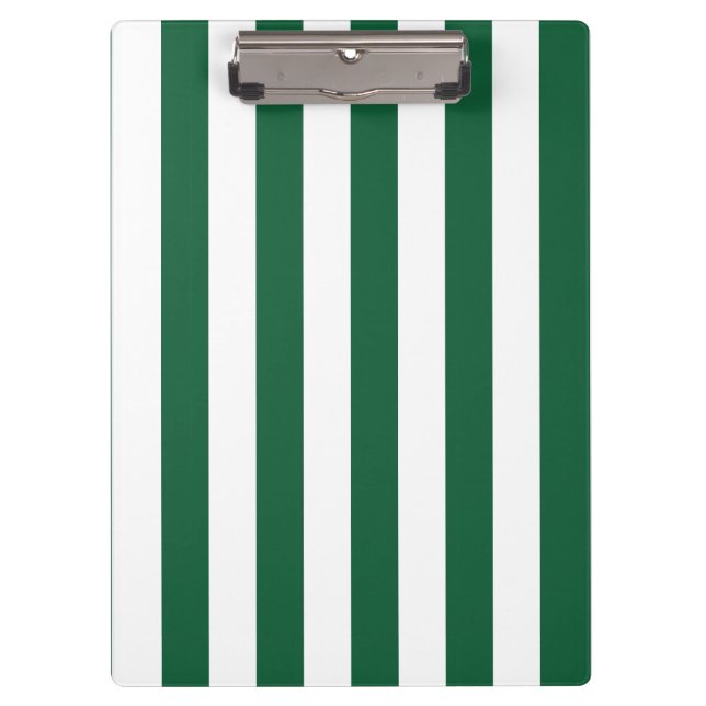 Carpeta De Pinza Frasco clásico de época franjas verde y blanca (Anverso)