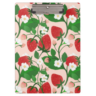 Carpeta De Pinza Fresa de Verano en Rosa