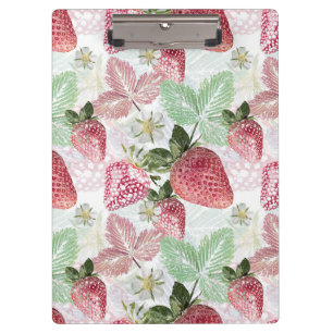 Carpeta De Pinza Fresas, bayas, rojas, frescas, maduras, dulces,