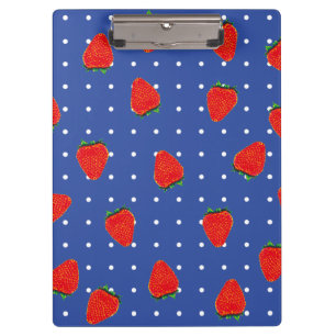 Carpeta De Pinza fresas con puntos