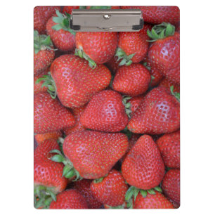 Carpeta De Pinza Fresas frescas de fresa roja