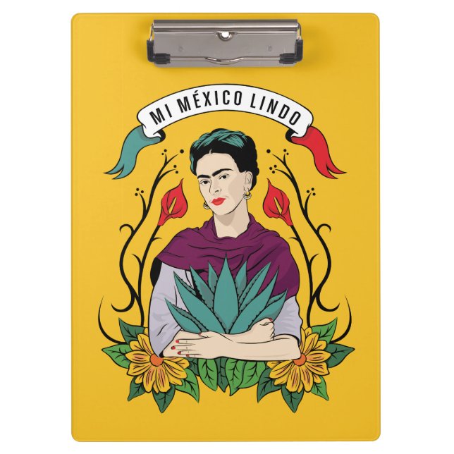 Carpeta De Pinza Frida Kahlo el | MI México Lindo (Anverso)