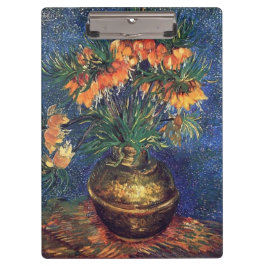 Carpeta De Pinza Fritillarias en un jarrón de cobre por Van Gogh.