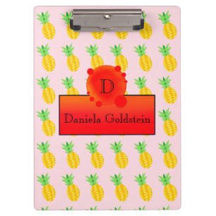 Carpeta De Pinza Fruto Diversión Piña Sol Apacible Monograma