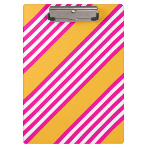 Carpeta De Pinza Fuchsia y amarillo cinco rayas