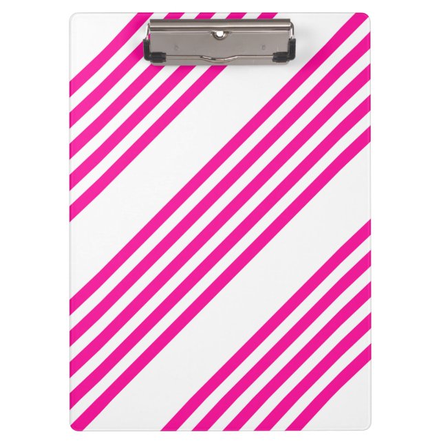 Carpeta De Pinza Fuchsia y cinco rayas blancas (Anverso)