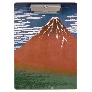Carpeta De Pinza Fuji Rojo, El Volcán Aka Fujiyama Katsushika Hokus