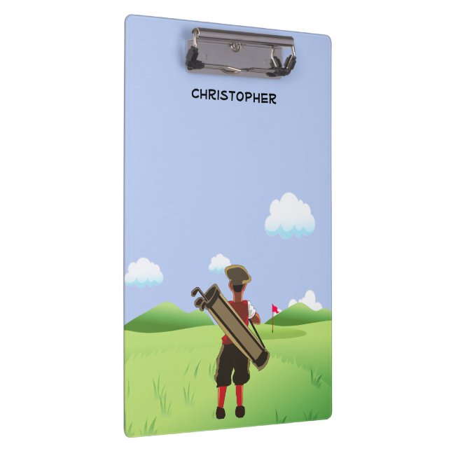 Carpeta De Pinza Fun golf personalizado en campo de golf (Derecha)