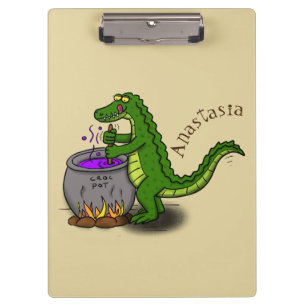 Carpeta De Pinza Fundido personalizado de cocina de caimanes verdes