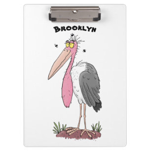 Carpeta De Pinza Funny marabou stork personalizado