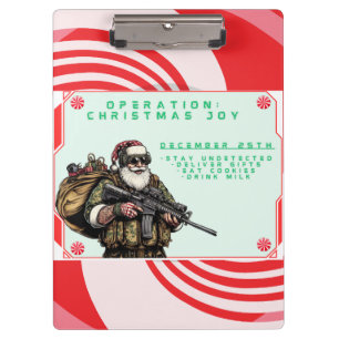 Carpeta De Pinza Funny Military/Navidades Santa