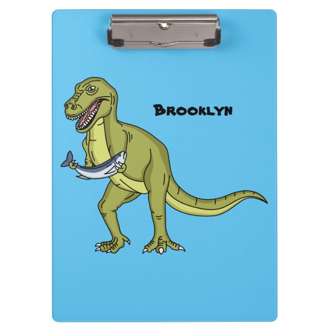 Carpeta De Pinza Funny T rex dinosaur ilustracion (Anverso)