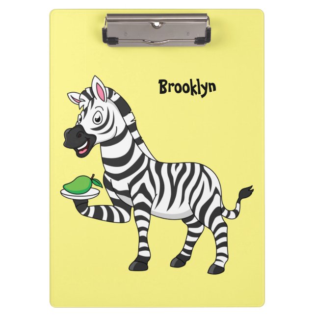 Carpeta De Pinza Funny zebra cartoon illustration (Anverso)