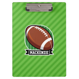 Carpeta De Pinza Fútbol en franjas verdes