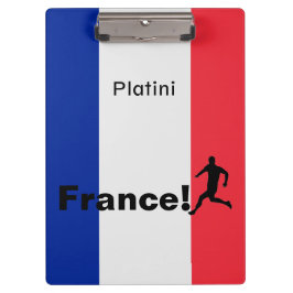 Carpeta De Pinza Fútbol Francia, personalizable