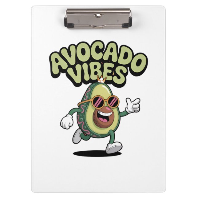 Carpeta De Pinza Gafas divertidas aguacate (Anverso)