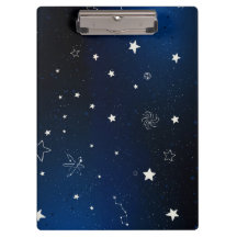 Galaxia azul con estrellas