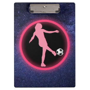 Carpeta De Pinza Galaxia de Chicas de fútbol
